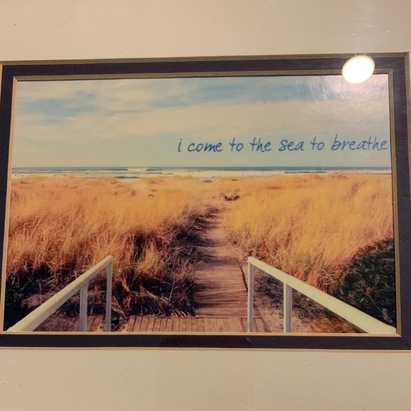 "I Come to the Sea to Breathe" Framed Artwork - Picture 7 of 7